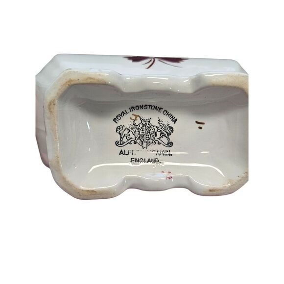 Meakin Tea Leaf Copper Luster Gravy Boat and Underplate, Ironstone - Picture 10 of 10